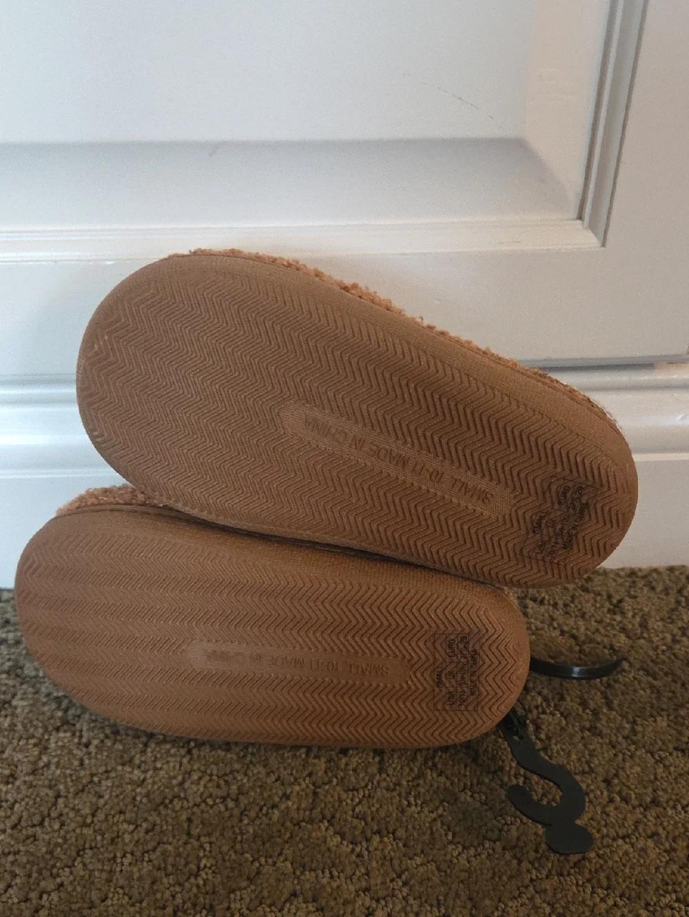 Girls FALLS CREEK Berber Scuff Slippers Size 10/11 12/13 1/2 3/4  Brown NWT